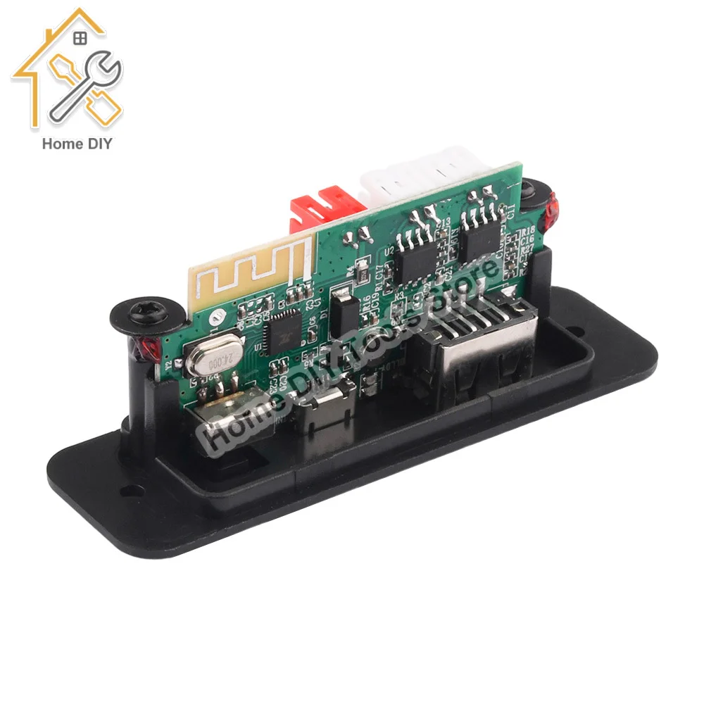 5V Bluetooth 5.0 Car MP3 Player Decoder Board 2*3W Amplifier Wireless FM Radio Module TF USB Handsfree Call