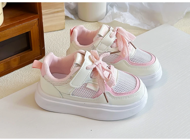 Kinder-Tennisschuhe Atmungsaktives Mesh Jungen Mädchen Freizeitschuhe Weiche Sohle 2026 Brandneue Kinder-Sportschuhe Rutschfest Trendig – Detail 6