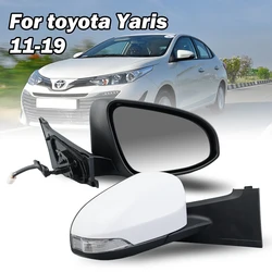 5 Pins Side Reaview Mirror Assembly Auto For Toyota Vitz Yaris NCP13 2011-2019 Heated RHD Door Reaview Mirror Cars Accessories