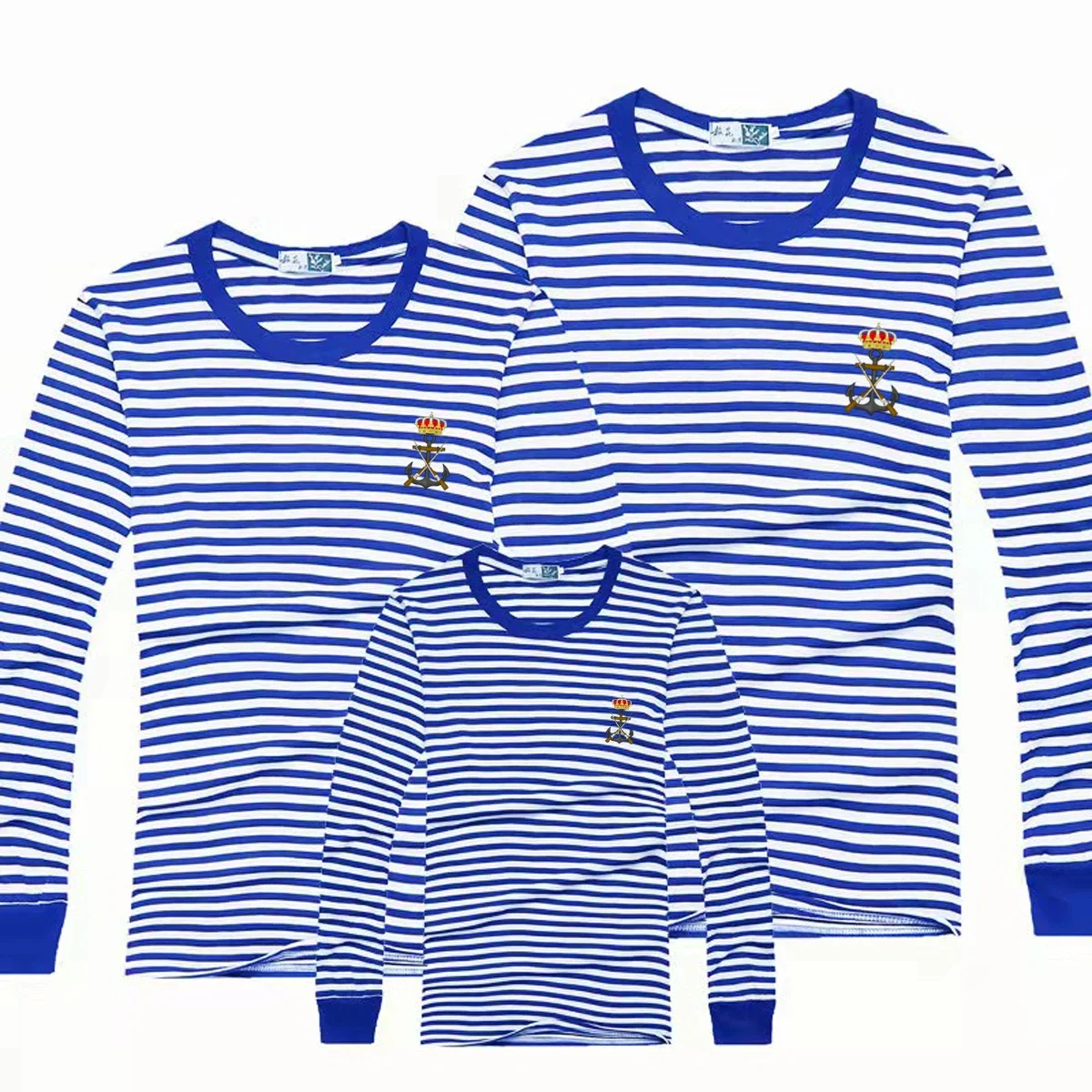 Infantería De Marina. Spanish Marine Corps Sailor's Striped Shirt Cotton Blend Long Sleeve Mens Stripes T-Shirt Telnyashka Tops