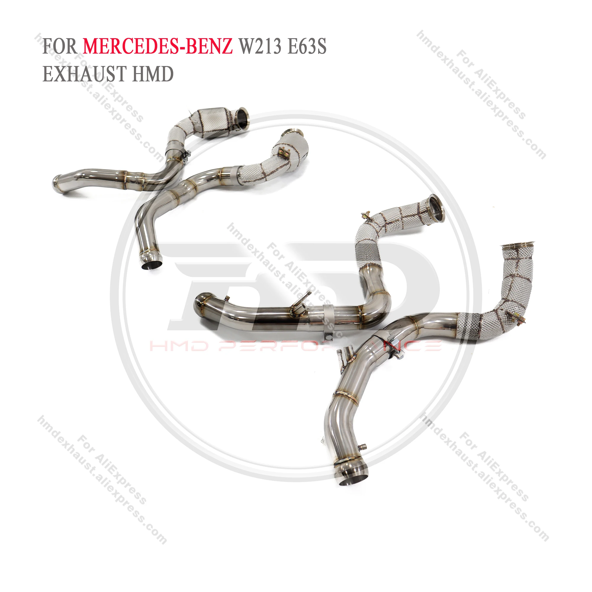 HMD exhaust manifold downpipe for Mercedes-Benz W213 E63S Auto parts Catalytic converter head no Cat tube no OPF