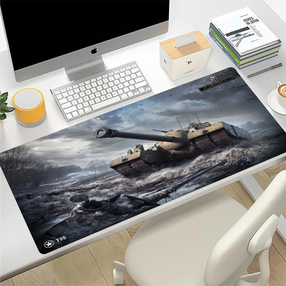 World of Tanks Large Mouse Pad Gaming Mousepad PC Gamer Computer Office Mouse Mat Silicone Keyboard Mat Desk Pad Laptop Mausepad