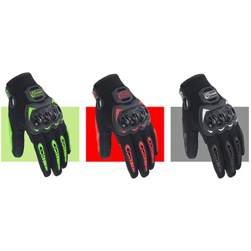 Motorcycle Gloves Non-slip Protective Gloves For Outdoor Sports Riding Motocross Luvas Touch Screen Guante Moto Black Red Green