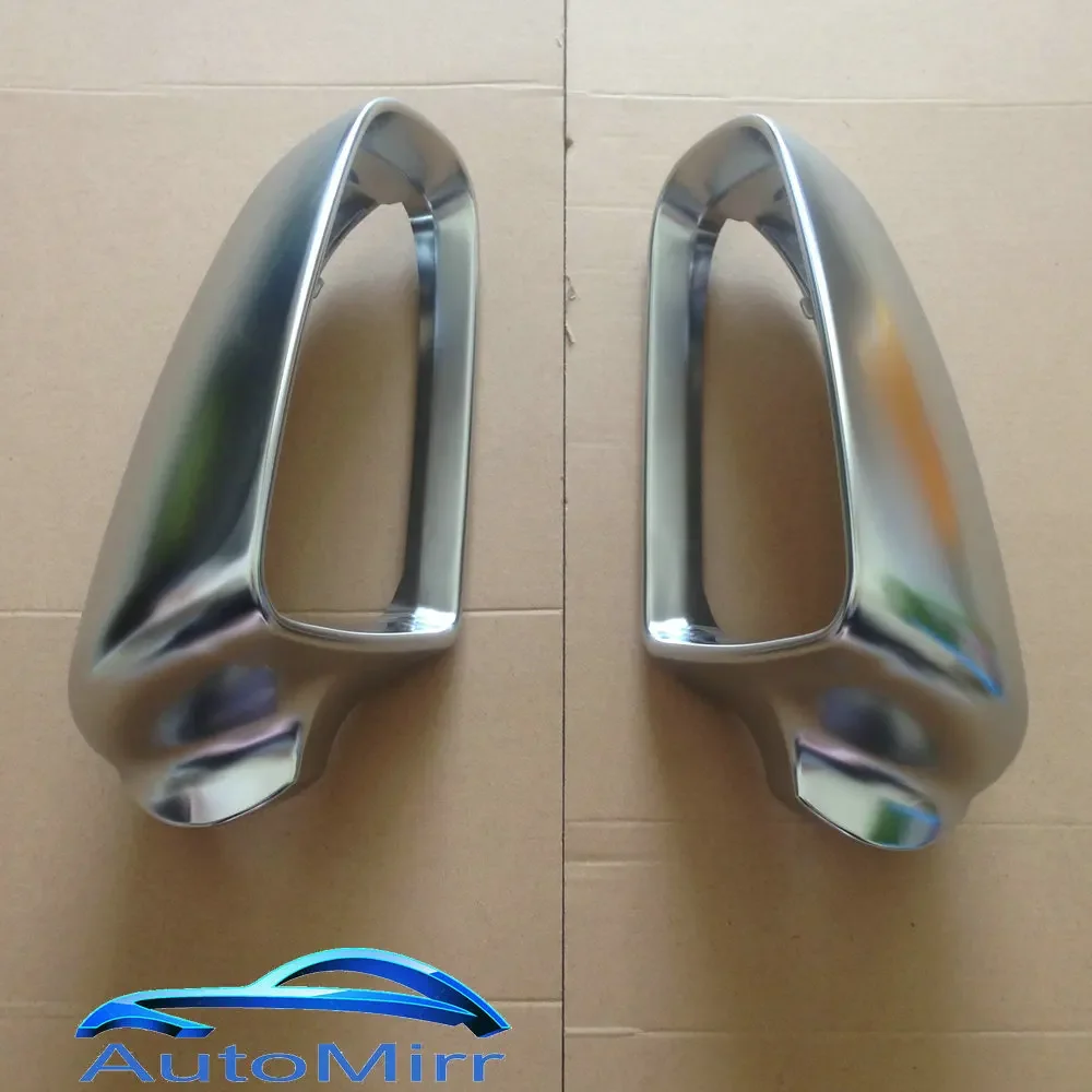 Silver Chrome Side Mirror Caps Covers for Audi A3 S3 8P A4 B7 B6 A6 S6 4F C6  S3 S4 S6 A3 Sportback Matte satin 2002 2004 2008