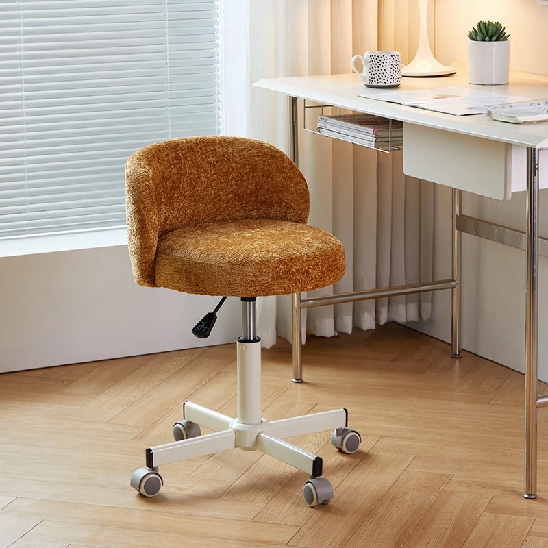 

%j forModern Textured Adjustable Office Chair with White Base - Stylish Task Chair for Home Office, Study & Workspace Decor*