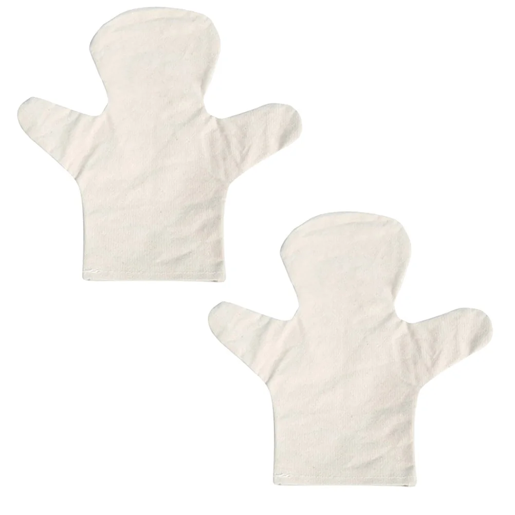 2 stuks vingerpoppetjes materiaalset stof DIY creatieve kleuterschool cartoon geschilderd wit canvas verhalen vertellen benodigdheden voor kinderen