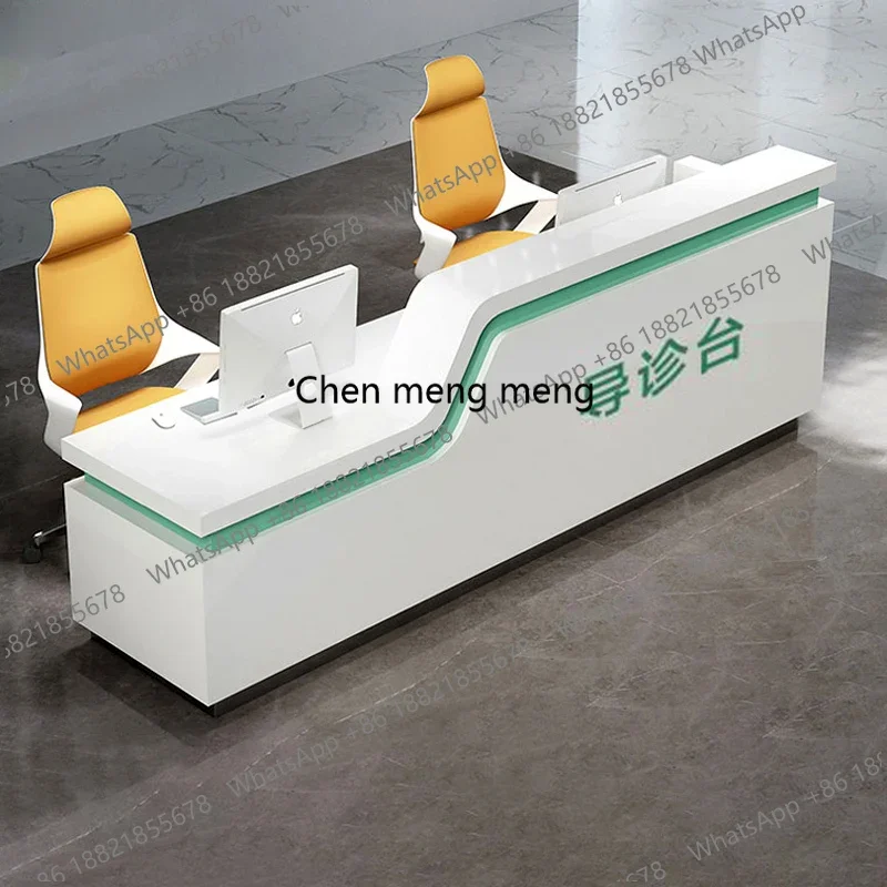 

z0189Company Design Reception Desks Modern Shop Beauty Bar Luxury Display Reception Desks Restaurant Mostrador Commercial Furnit