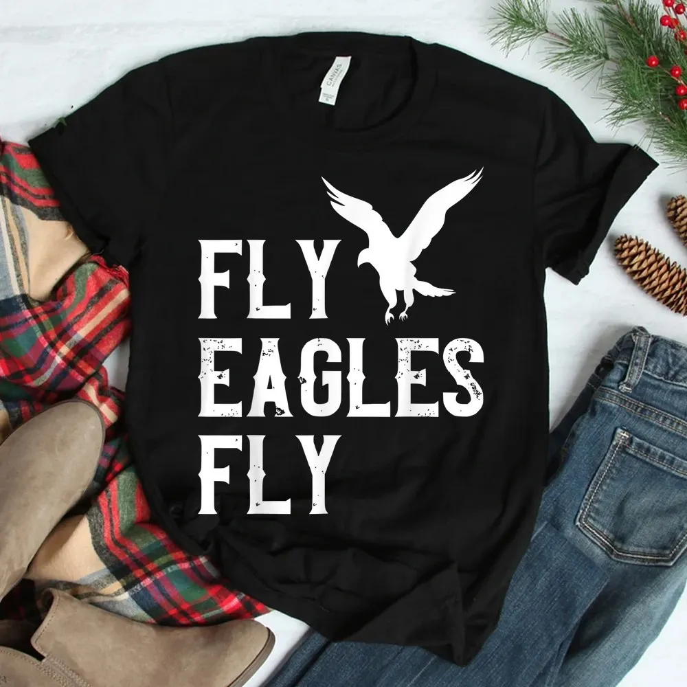 Haunt Reaper Men T Shirt Fly Eagles Fly Vintage Eagles Flying Bird Inspirational Shirt Graphic Tees Tops Fashion Streetwear