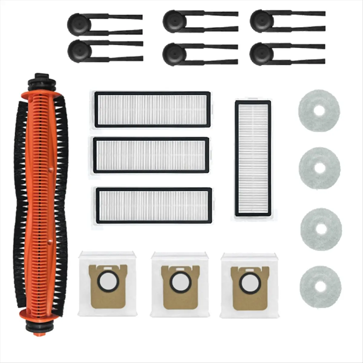A86G NEW 18PCS for M40S/OV31CN Vacuum Cleaner Accessories Main Roller Side Brush Hepa Filter Mop Cloth Dust Bags