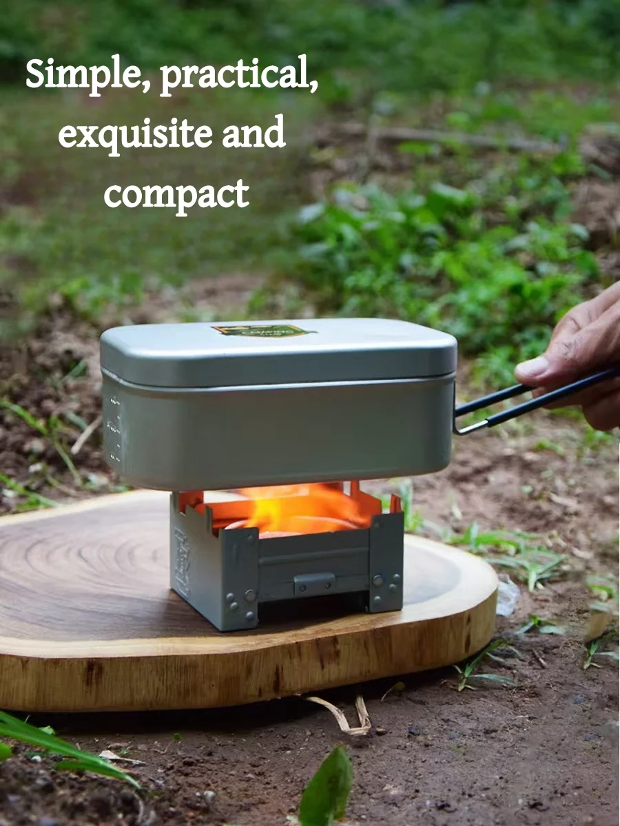 Outdoor Alcohol Stove Mini Foldable Solid Fuel Wax Stove Portable Camping Alcohol Burner Lightweight Picnic Alcohol Stove view 3