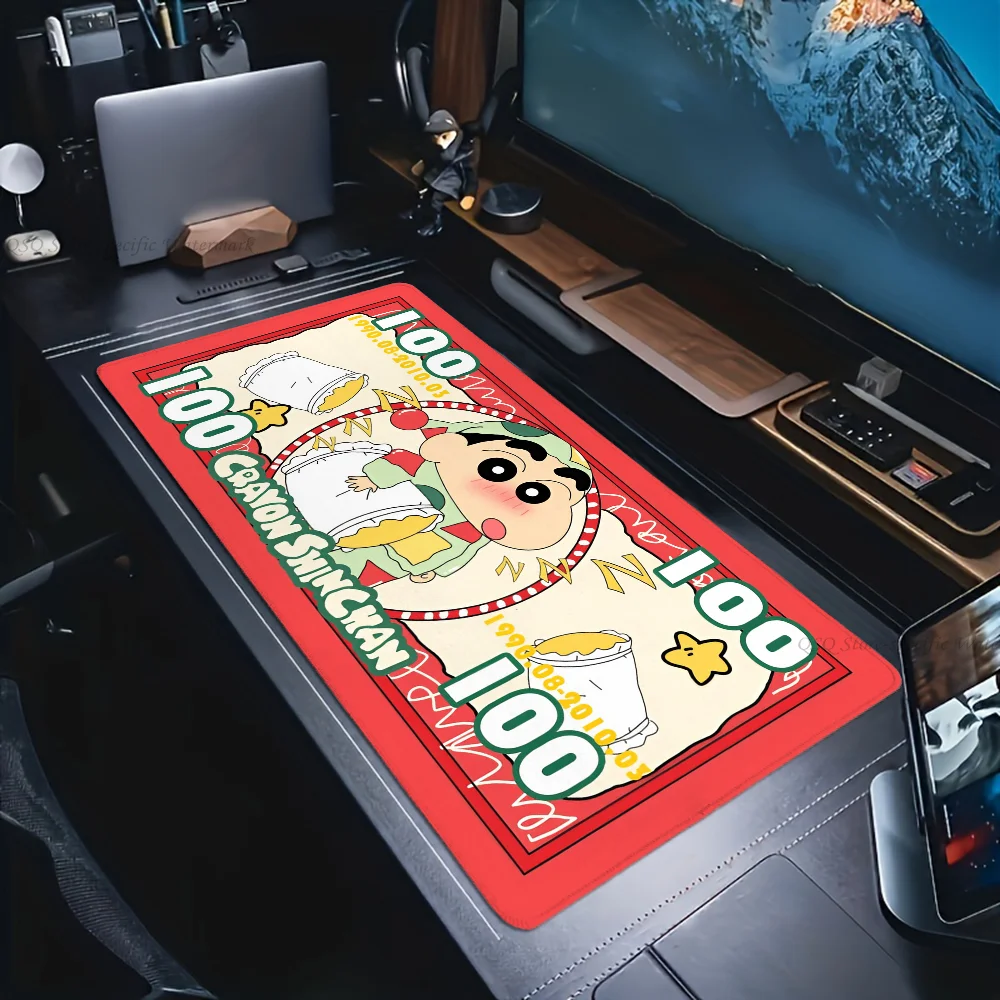 Cartoon Mousepad Mouse Mat Desk Mat with Pad Gaming Accessories Prime Gaming XXL Keyboard Pad Padding Mat B-Crayon Shin Chan