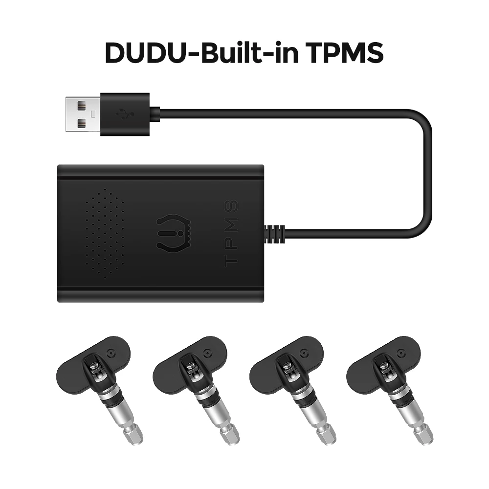 DUDU6 DUDU7 Android Navigation USB TPMS With 4 Sensors Alarm Tire Pressure Monitoring System