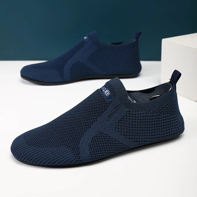 MAEDEF moda uomo Mesh appartamenti di alta qualità scarpe da passeggio traspiranti all\'aperto antiscivolo mocassini Casual classici estivi scarpe da