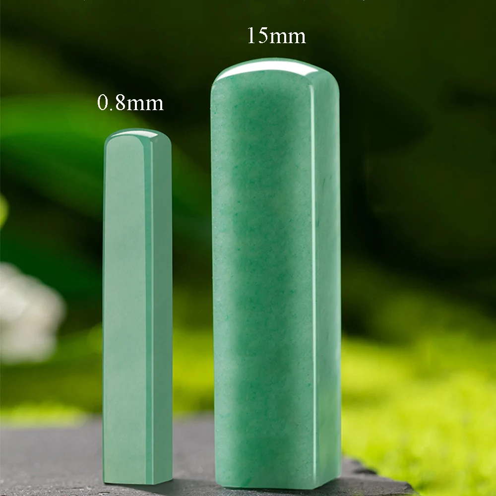 أختام حجر اليشم الأخضر طوابع مخصصة الصينية الإنجليزية كاتاكانا اليابانية الكورية اسم Stamps الخط اللوحة أختام مربعة #2