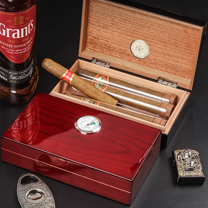 Cedar Wood Cigar Humidor Portable Cigar Humidor Travel Accessories