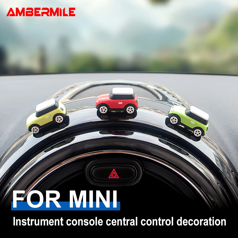 For Mini Cooper S JCW Clubman F55 F56 F57 F60 R55 R56 R60 R61 Car Model Ornaments Cover Styling-Silicone Countryman Accessories