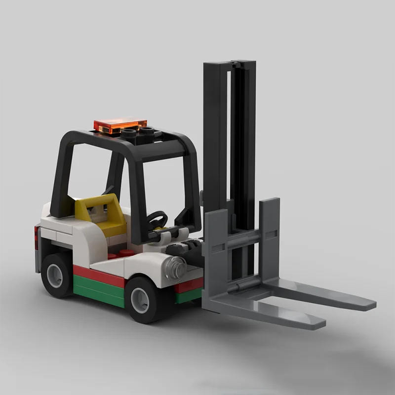 560PCS MOC 건설 옥탄 트럭 및 평판 트레일러 도시 엔지니어링 모델 빌딩 블록 스태킹 벽돌 크리 에이 티브 교육