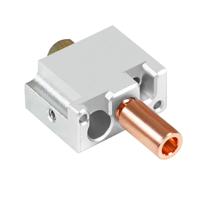 ل FLSUN V400 طابعة ثلاثية الأبعاد Hotend فوهة رأس الطباعة النحاس كتلة الحرارة الحلق النحاس مطلي الطارد أجزاء