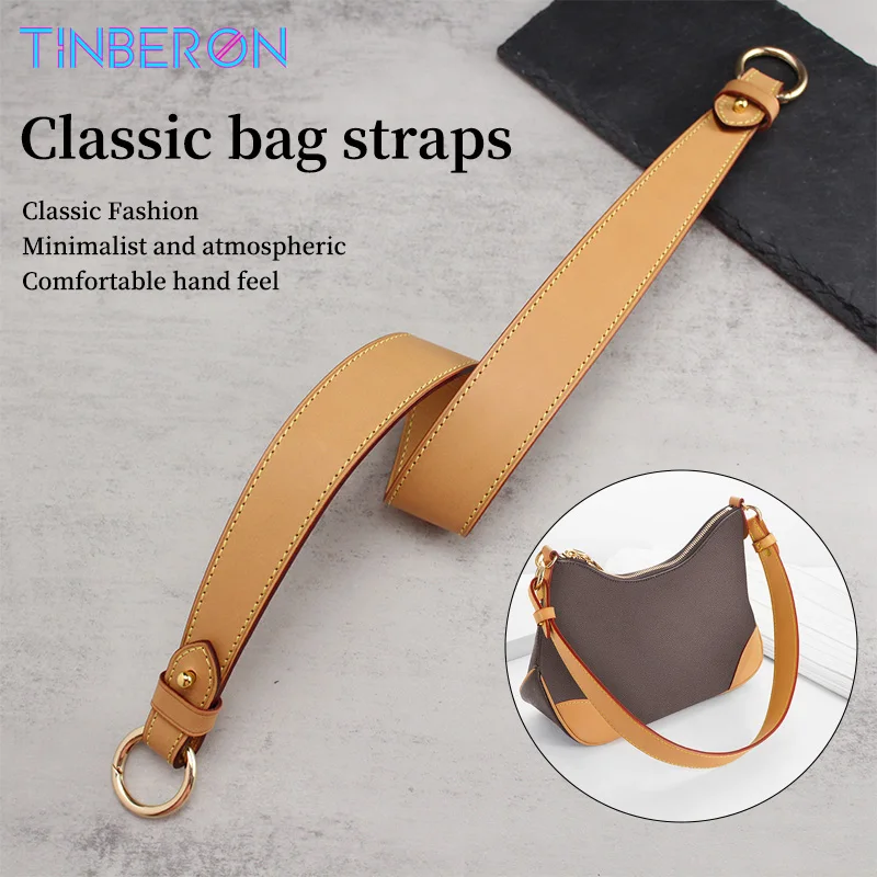 

TINBERON Beeswax Bag Strap Handbag Handle Straps Short Shoulder Belts Replacement Genuine Leather Shoulder Strap Bag Accessories