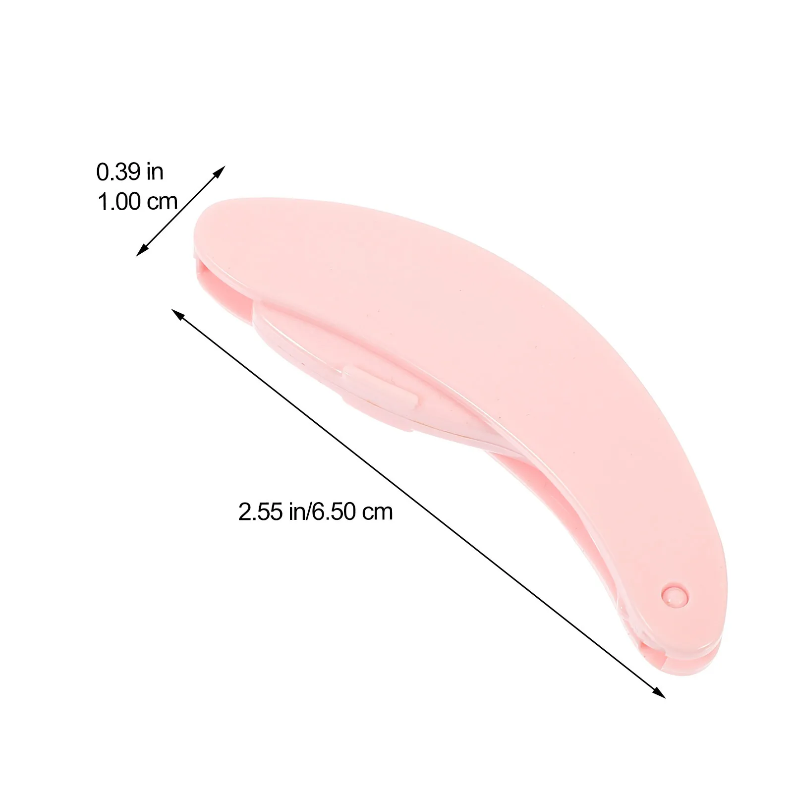 1 stücke Edelstahl Zahn Wimpern Kamm Faltbare Metall Zähne Kunststoff Griff Gebogene Separator Reise Schönheit Werkzeug