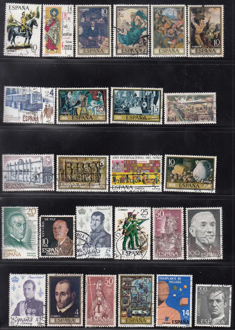 جديد 50 قطعة/الوحدة اسبانيا الإسبانية جميعها مختلفة من العديد من البلدان لا تكرار طوابع البريد لجمع