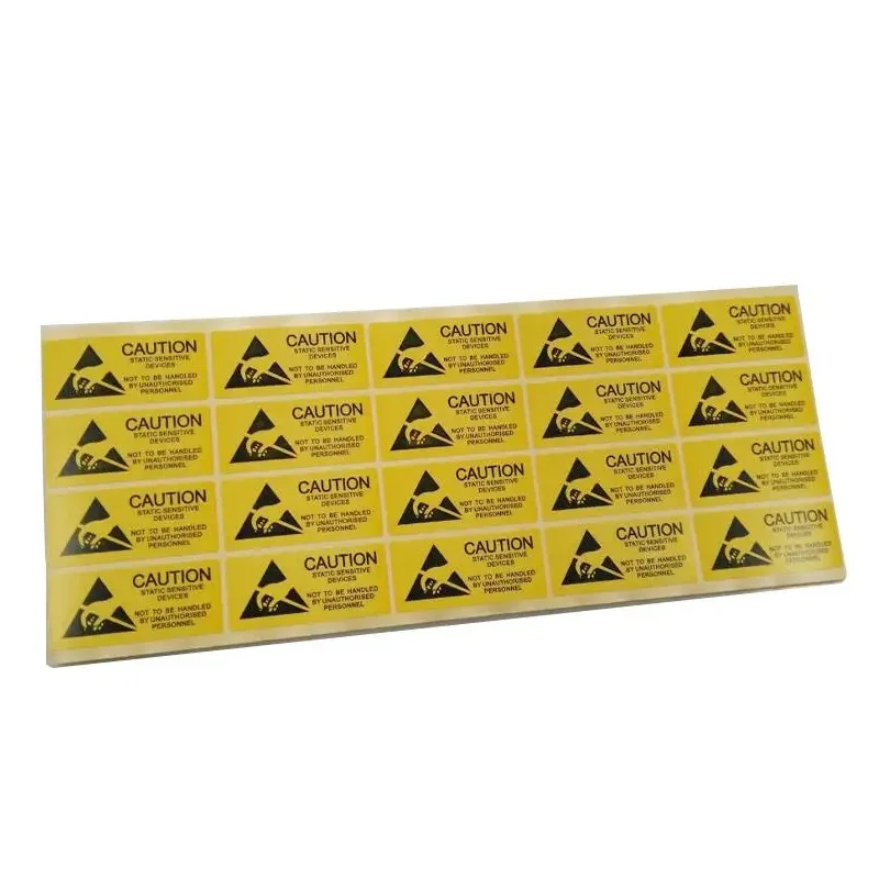 1000pcs/lot Adhesive Antistatic ESD CAUTION Stickers Anti-static Warning Label Seal Mark For Sensitive Electronics Packing Label