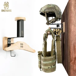 ONETIGRIS Tactical Gear Wall Mount, Police Gear Rack Plate Carrier Hanger, Wall Organizer for Motorcycle Football Cycling Gear