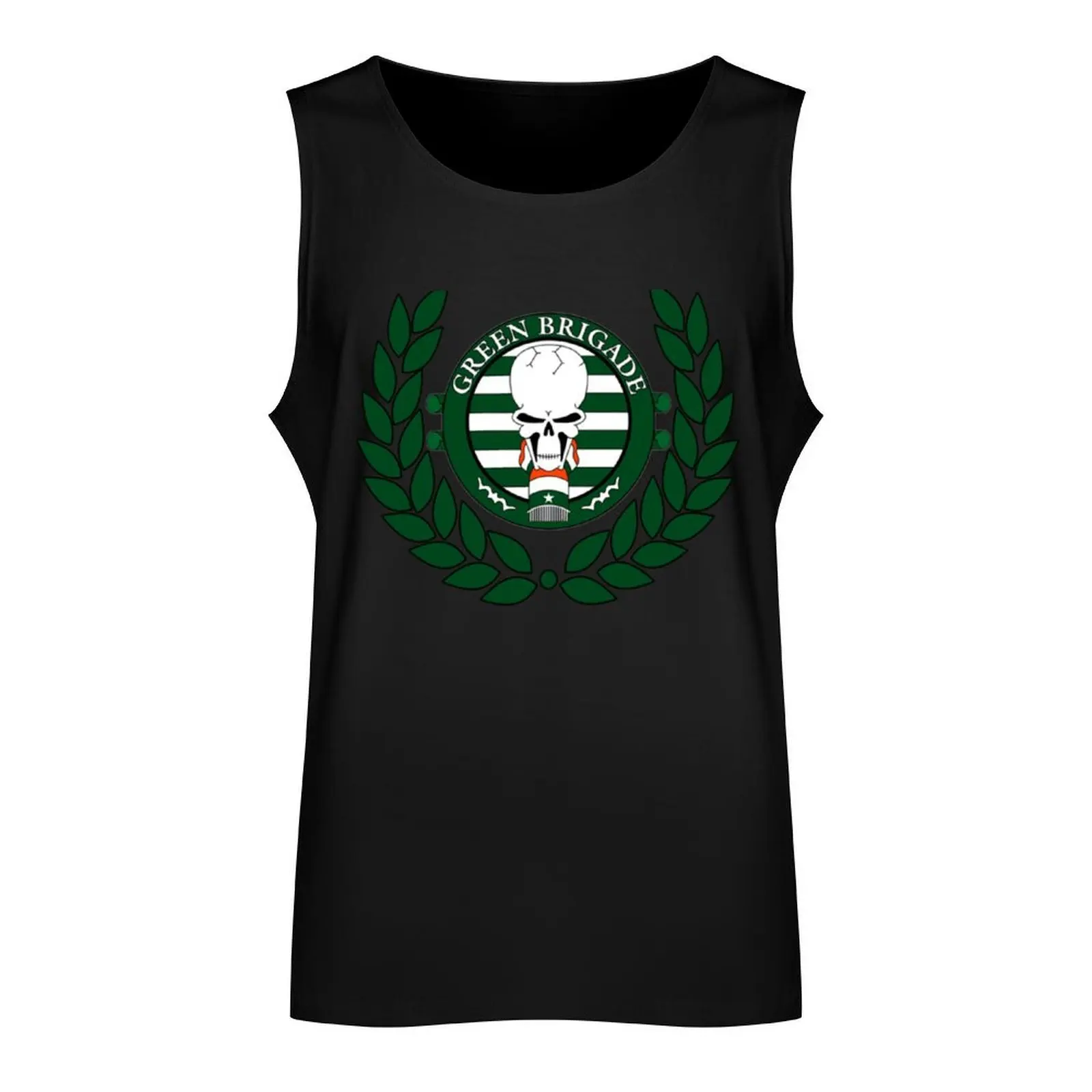 Green Brigade Celtic Tank Top Men's t-shirts sleeveless vests Gym wear sleeveless shirt man gym