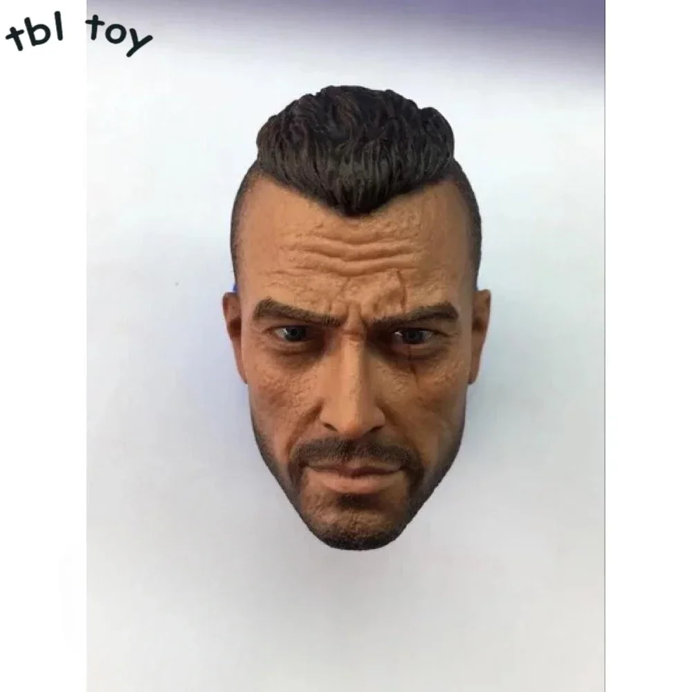 1/6 Scale Male Solider Gunner Head Played Soap Military Guy Head Carving Model for 12in Action Figure Ph Doll