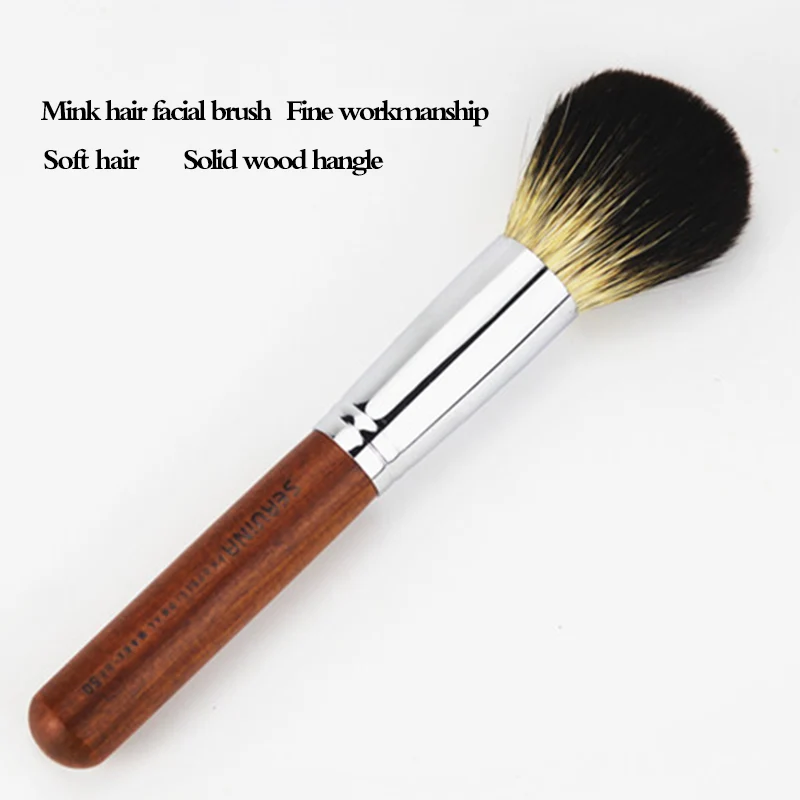 Brosse de visage en poils d'animaux de haute qualité, douce et agréable pour la peau, accessoires de maquillage pour Salon de coiffure, outils de coiffure