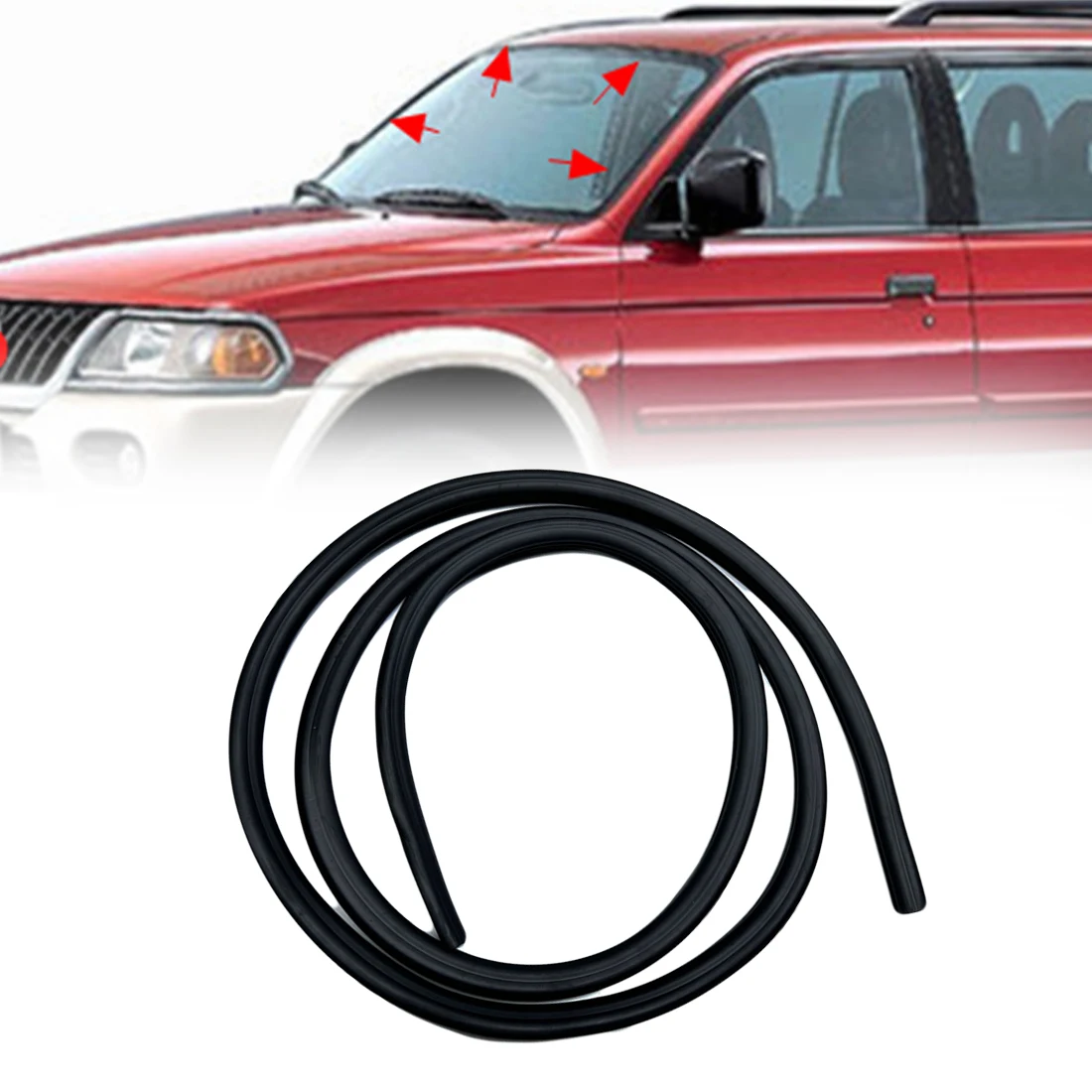 

Windshield Rubber Seal Weatherstrip Molding For Mitsubishi For Pajero For Montero Sport 4 Door 96-11 MR274057 Auto Part