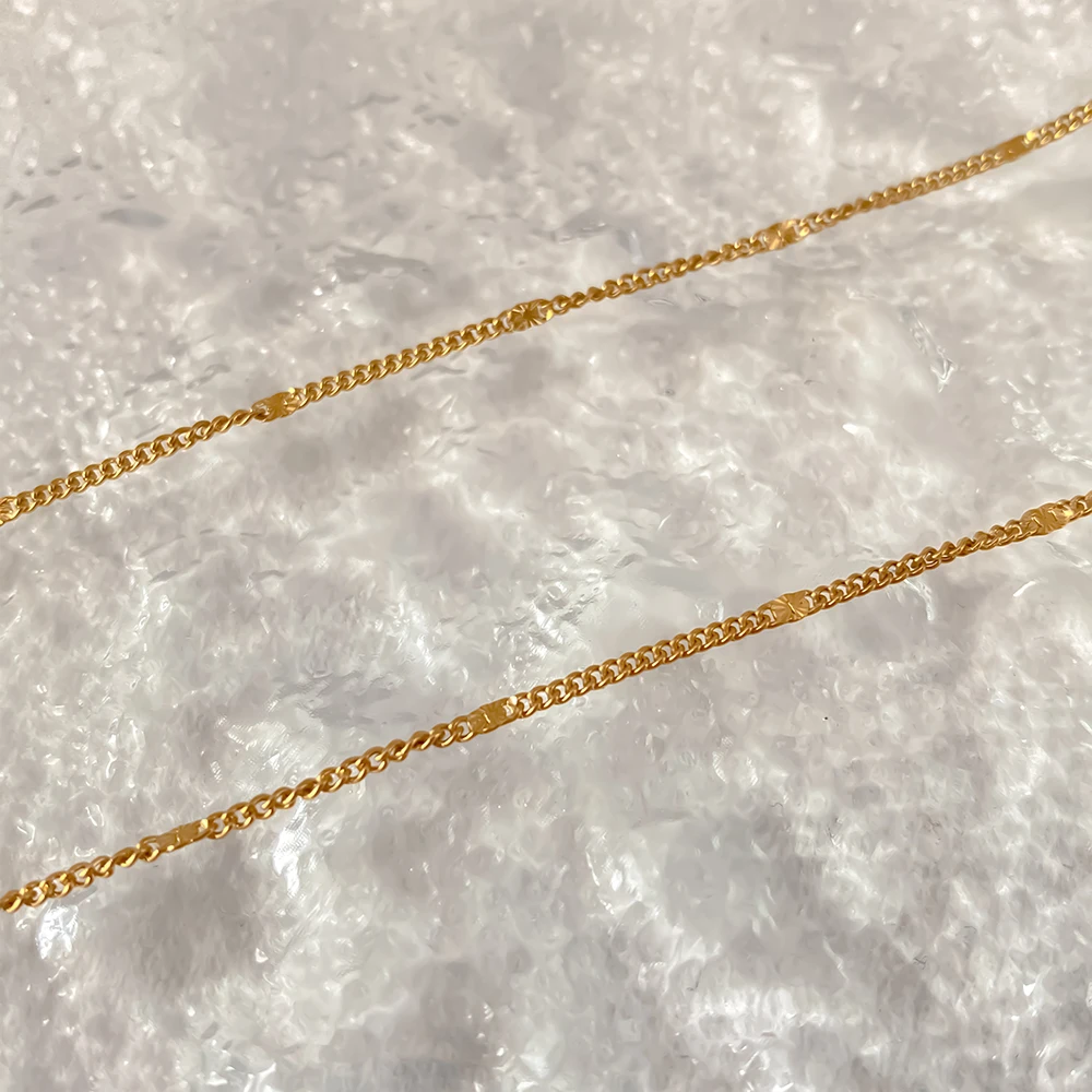 EMANCO Stainless Steel Minimalist Style Snake Chain Necklace with Dainty Ideal for Daily Commute Chic Jewelry 48-Hour Shipping - view 6