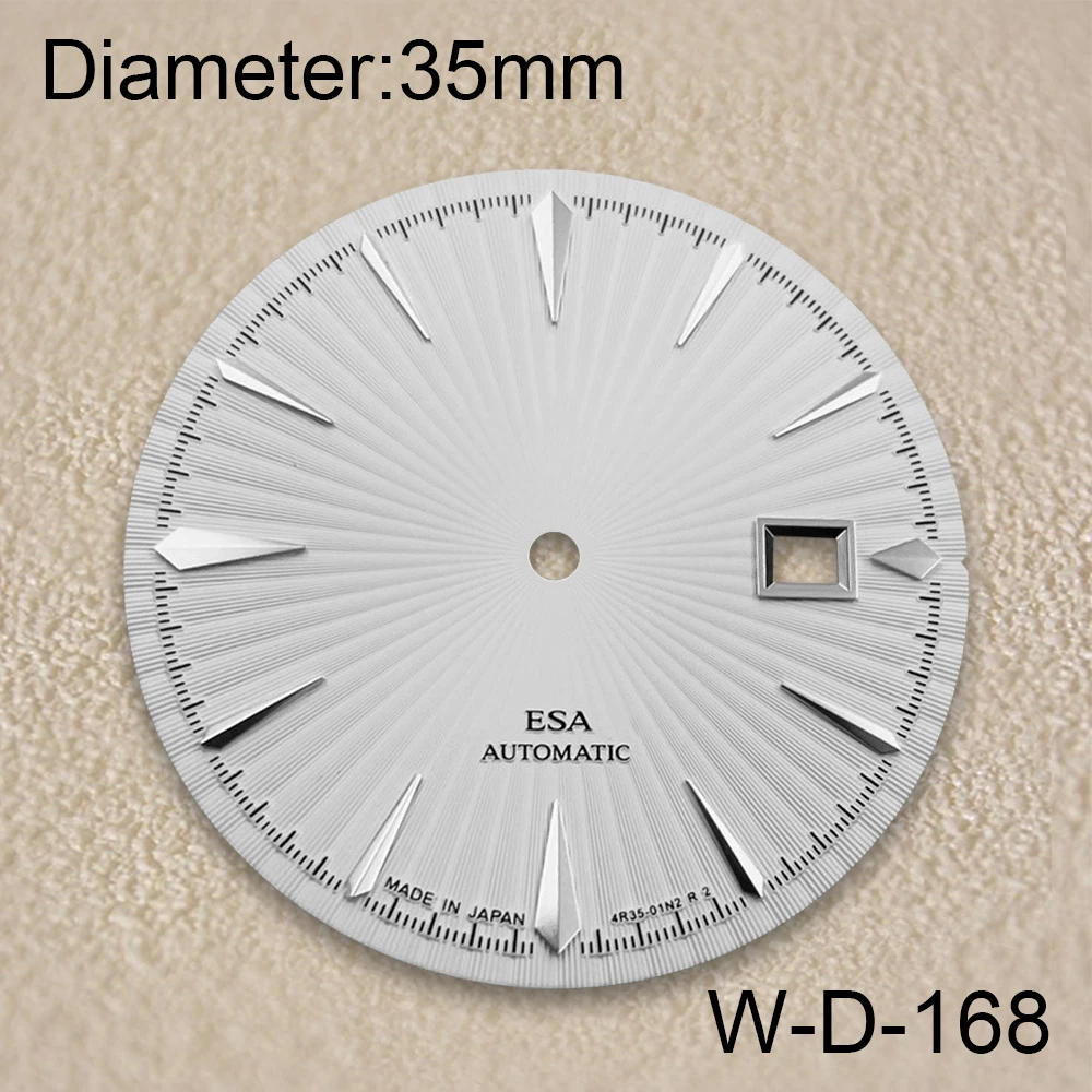 

35mm S Logo Cocktail Dial Fit NH35 Japanese Movement Red High-Quality Dial Watch Modification Accessories