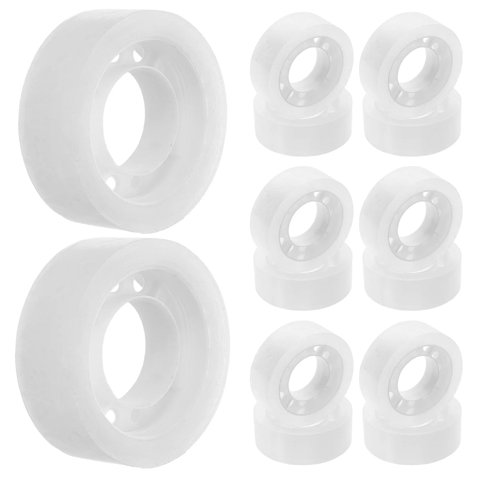 16 قطعة 16 لفات شريط قرطاسية شفاف لفة لاصقة شفافة لمكتب المدرسة المنزل استخدام متعدد الاستخدام عبوة موزع السائبة #4