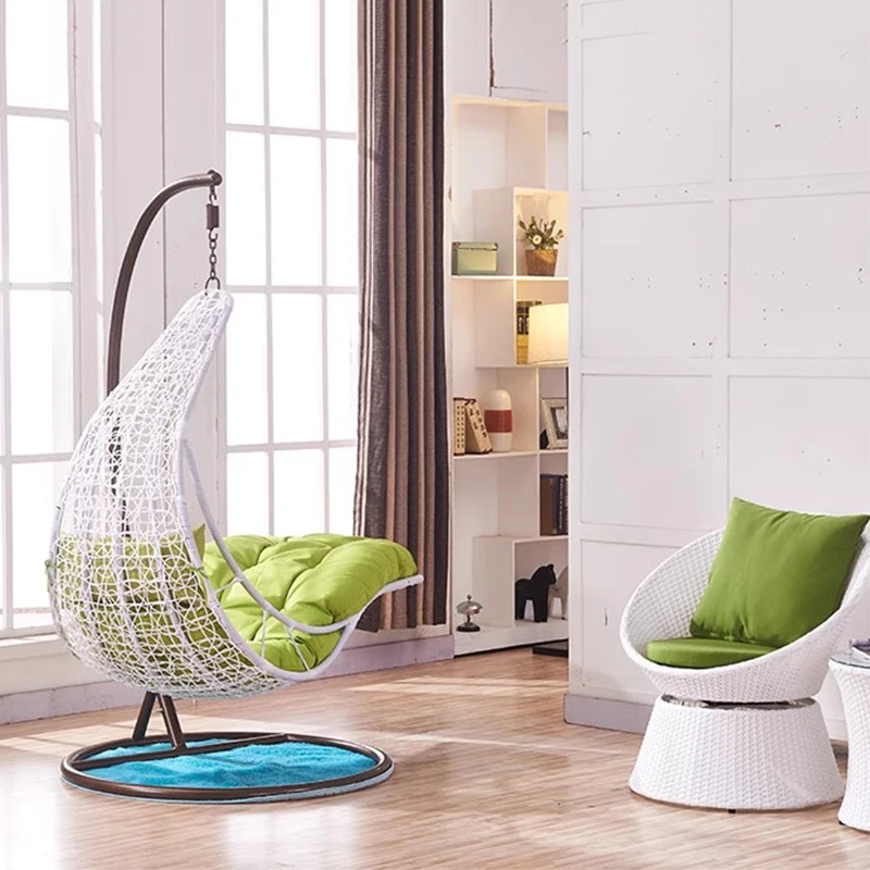

Rattan Rocking Living Room Chairs Lounge Reading Designer Comfortable Chairs Luxury Bedroom Fauteuil Salon Balcony Furniture
