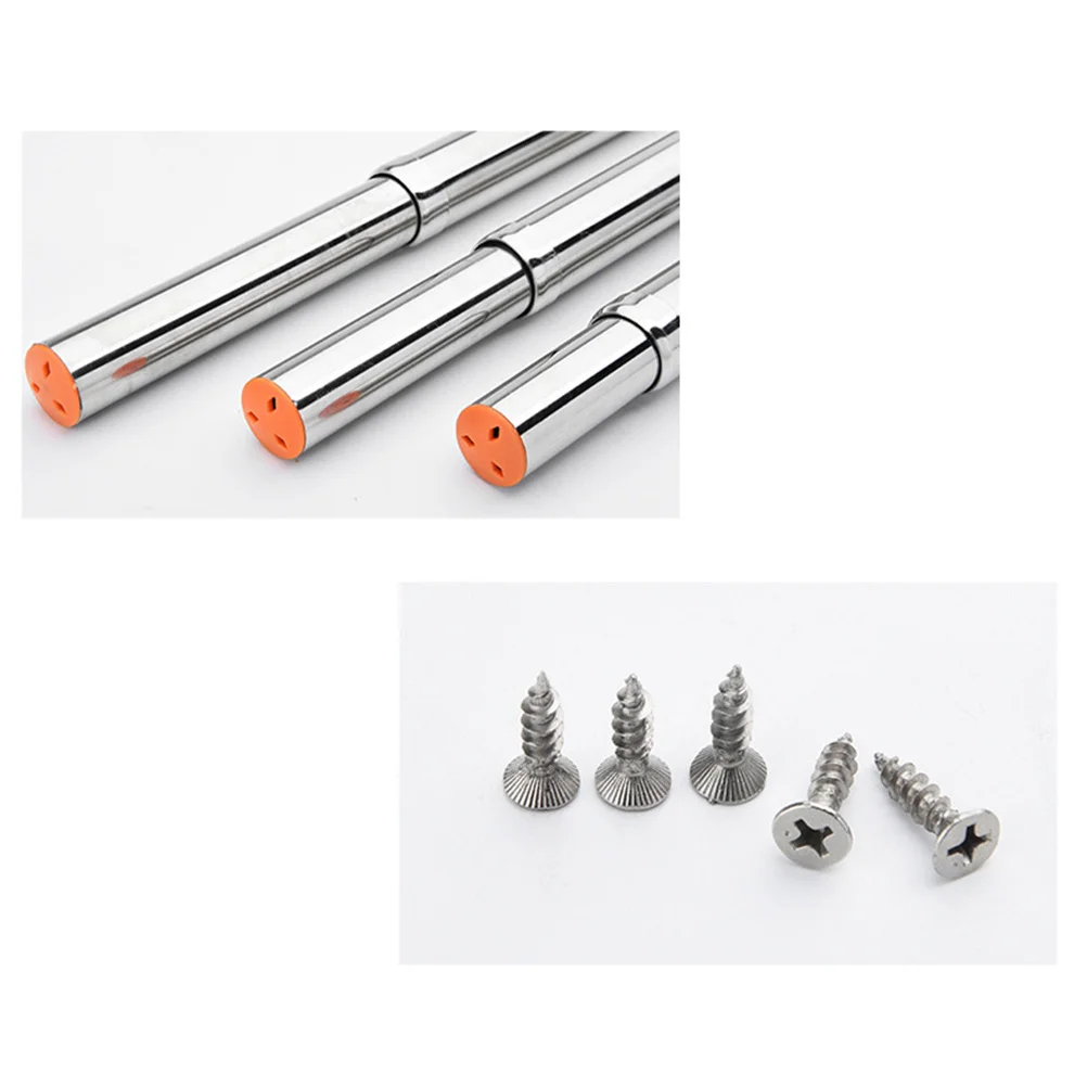 

Stainless Steel Telescopic Closet Pole Adjustable Wardrobe Hanging Rod Extendable Clothes Hanger Organizer Home Closet Storage