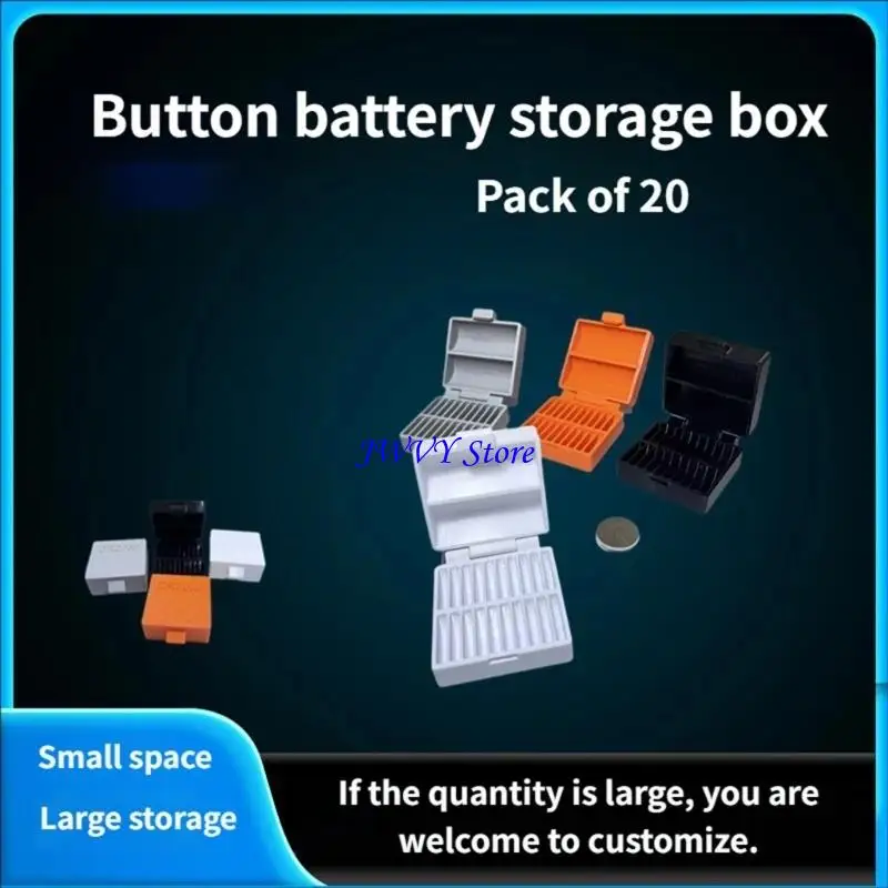 573A 3D Printed PVC Battery Holder Case For 20pieces Of CR2032 Or CR2025 Coin Cells Storage Box In Multiple Color