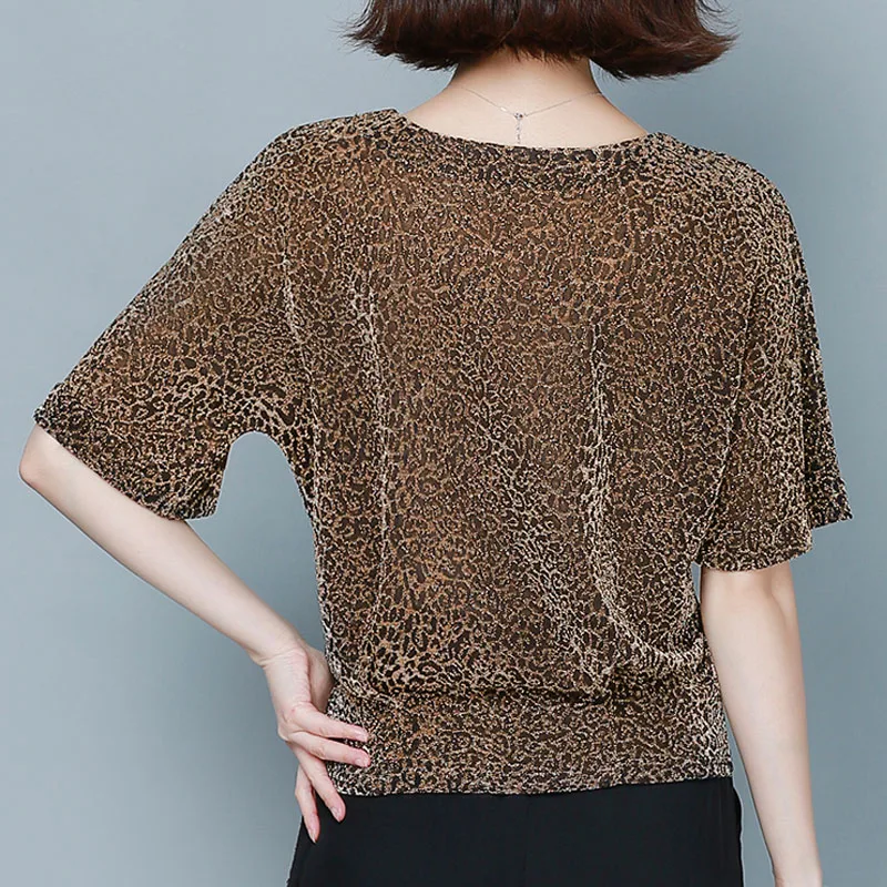 Women's Elegant Shine Glitter Tops Summer Shirts and Blouses Fashion 2026 Woman Blouses Stylish Shiny Sequin Casual Blouse 9197