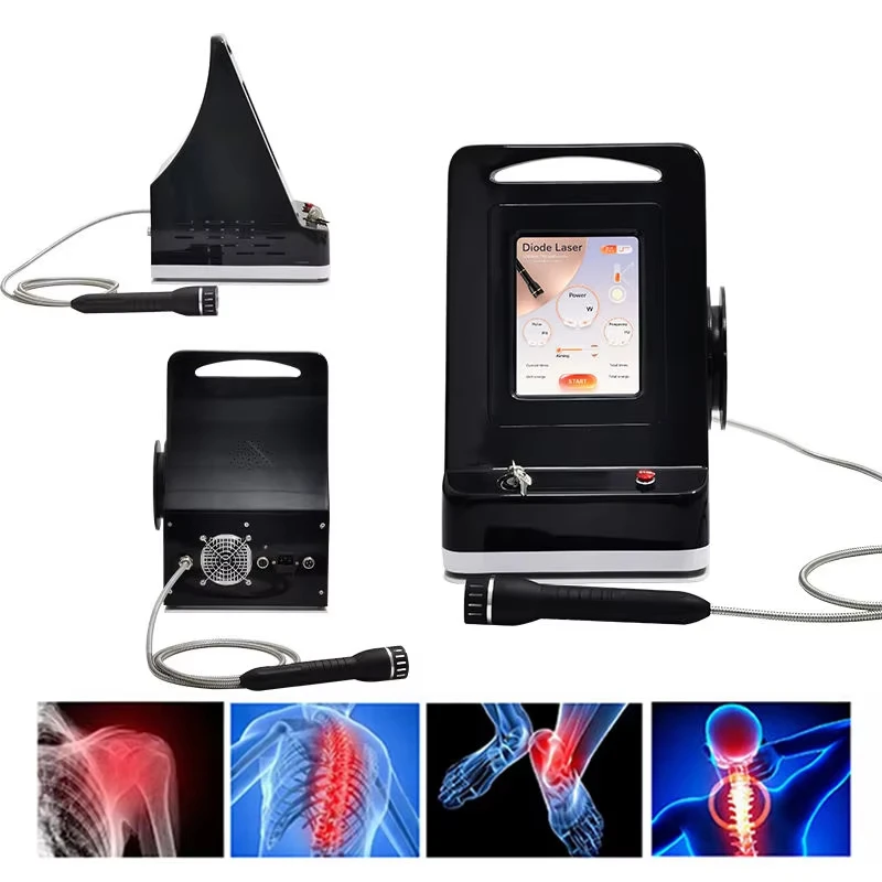 1470nm 60W Desktop Deep Tissue Laser Physiotherapy Machine for Commercial Use Arthritis Neck Back Pain Relief 1 Year Warranty