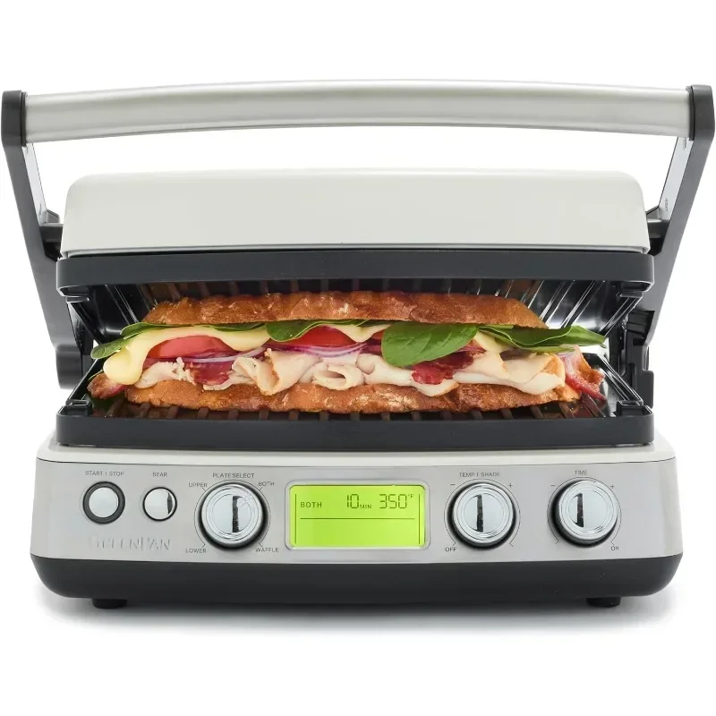 

Elite 7-in-1 Multi-Function Contact Grill & Griddle, Healthy Ceramic Nonstick Aluminum, Grill & Waffle Plates