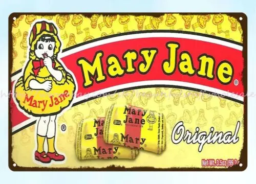 MARY JANE CANDY metal tin sign reproductions for business