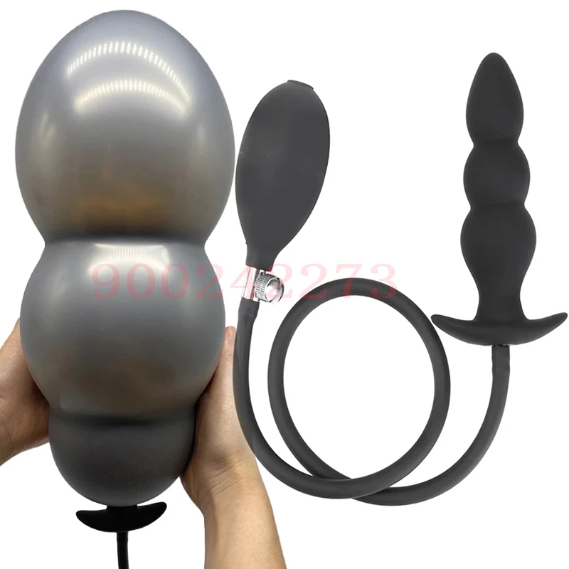 Expansion Diameter 13cm Inflated Balls Anal Plug Dildo Pump Big Butt Plug G Spot/Prostate Massage Anus Trainner SM Adult Sex Toy