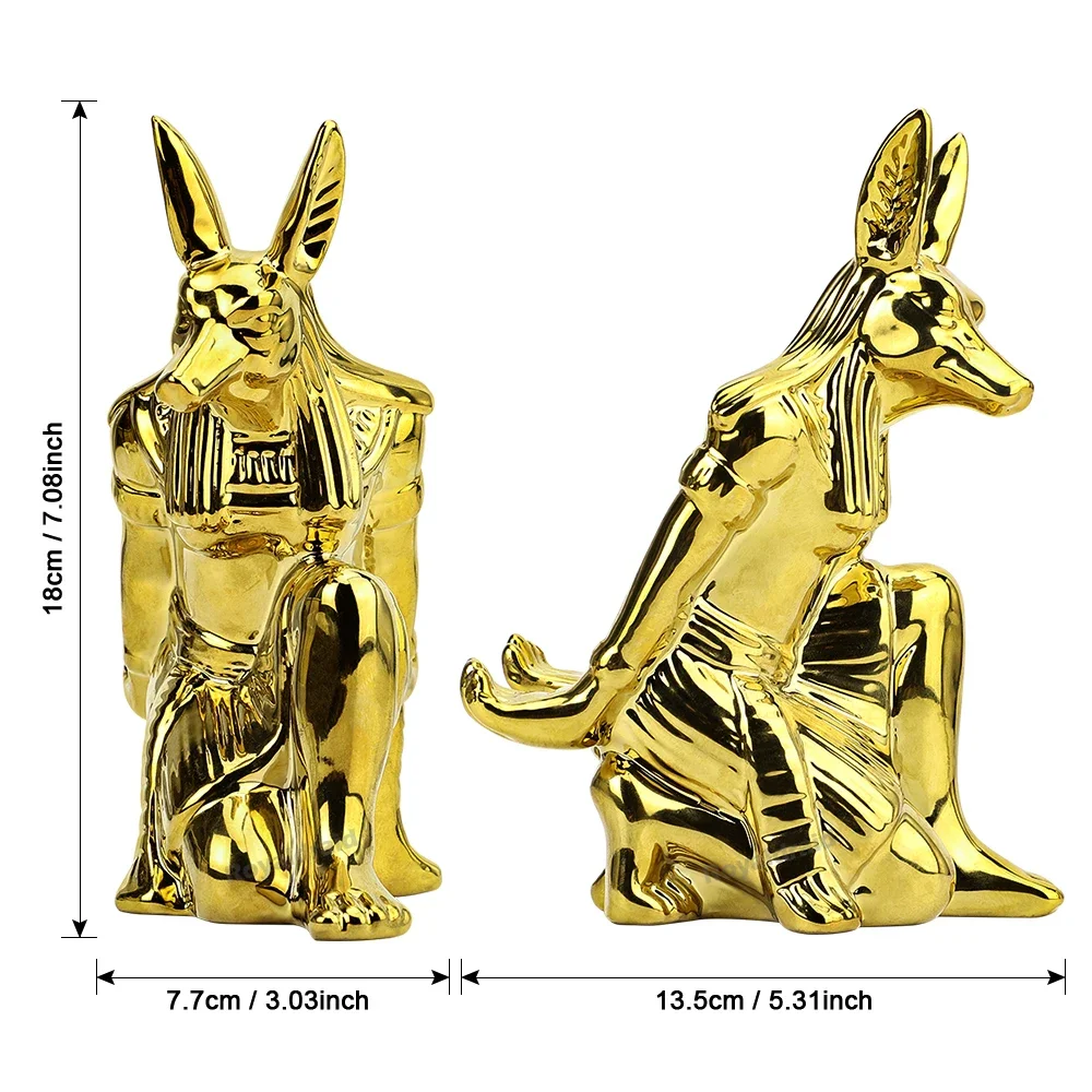 Ceramic Anubis God Controller Holder For PS4/PS5/XBOX/Switch Gamepad Mobile Phone Holder Desktop Display Stand Christmas Gif