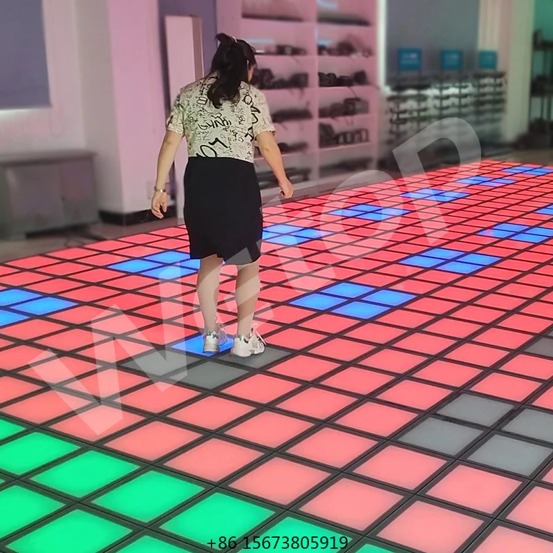 Indoor Active Game Megagrid Floor Is lava Led Interactive Projection Squad Game Led Floor Custom