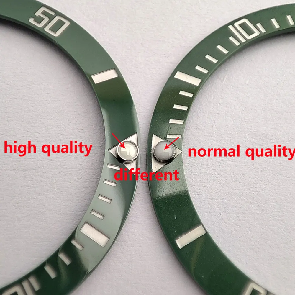 38mm Original high quality Watch Bezel Inserts Ceramic Wristwatch Bezel Insert Watch Accessories Fits For Rolex Oyster Perpetual