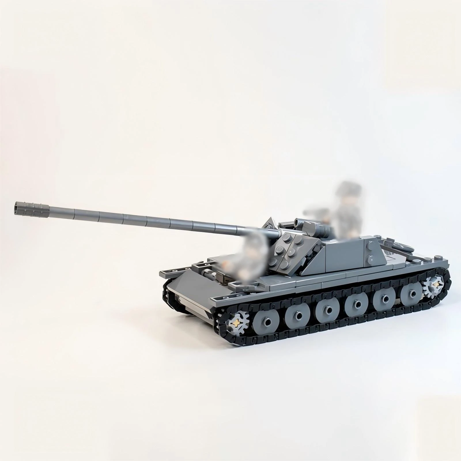 MOC Military Series Assault Vehicle Building Blocks Set Self Propelled Artillery Tank Model DIY Kids Toys Adult Collection Gif