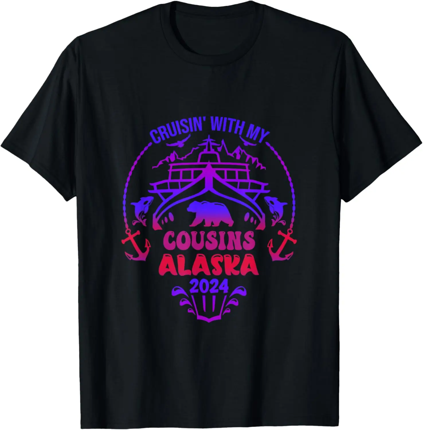 

Cruisin’ With My Cousins Alaska 2024 Cruise Ship Matching T-Shirt