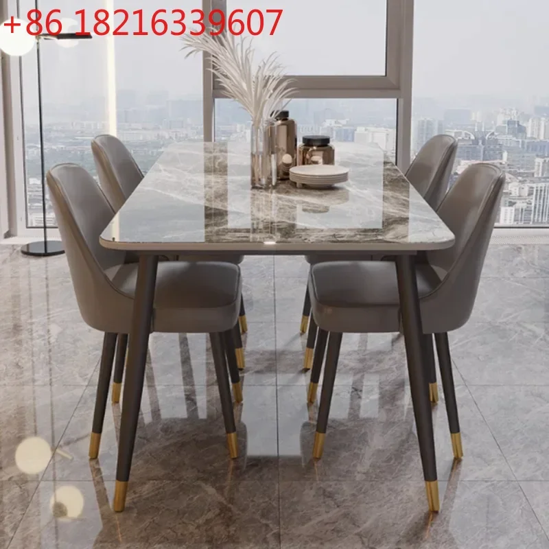 Mesas de jantar pequenas e estreitas, design quadrado, italianas, modernas, para cozinha, restaurante, salão, mesas de jantar, móveis para casa