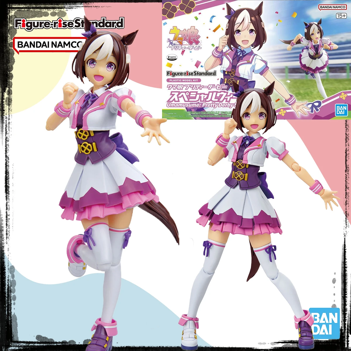 

Bandai Genuine Original FRS PrettyDerby Model Kit In Stock Anime Figure Special Week Action Figures Assembly Model Toys Gifts