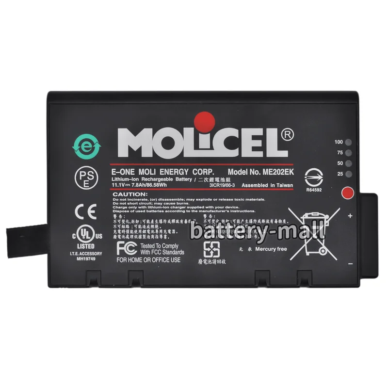 Brand New ME202EK ME202C ME202A Molicel monitor battery VS2 VS3 VS4 VM3 VM4 VM6 VM8